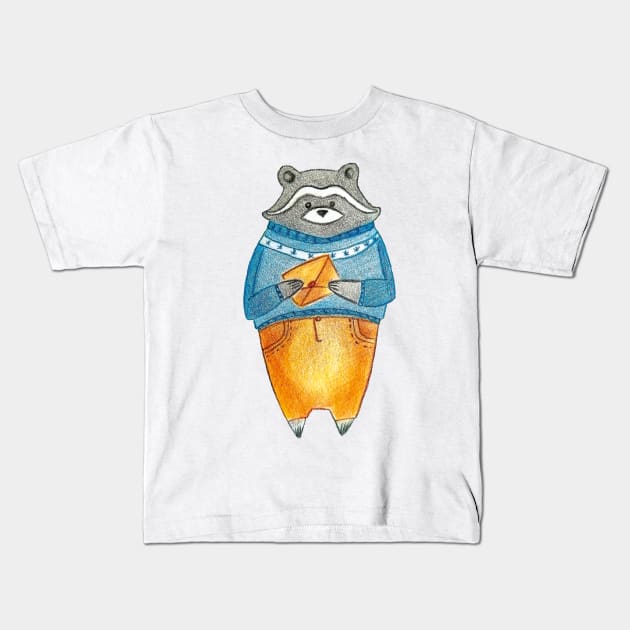 raccoon Kids T-Shirt by M.o.r.o.zzz.k.o